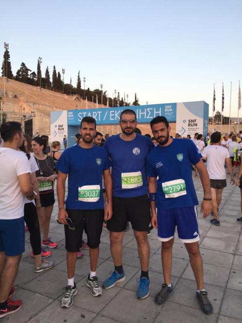 Πριν την εκκίνηση στο Ολυμπιακό Στάδιο της Αθήνας